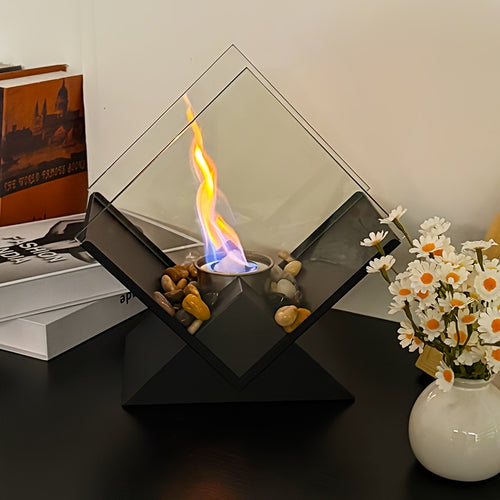 Cheminée de table losange