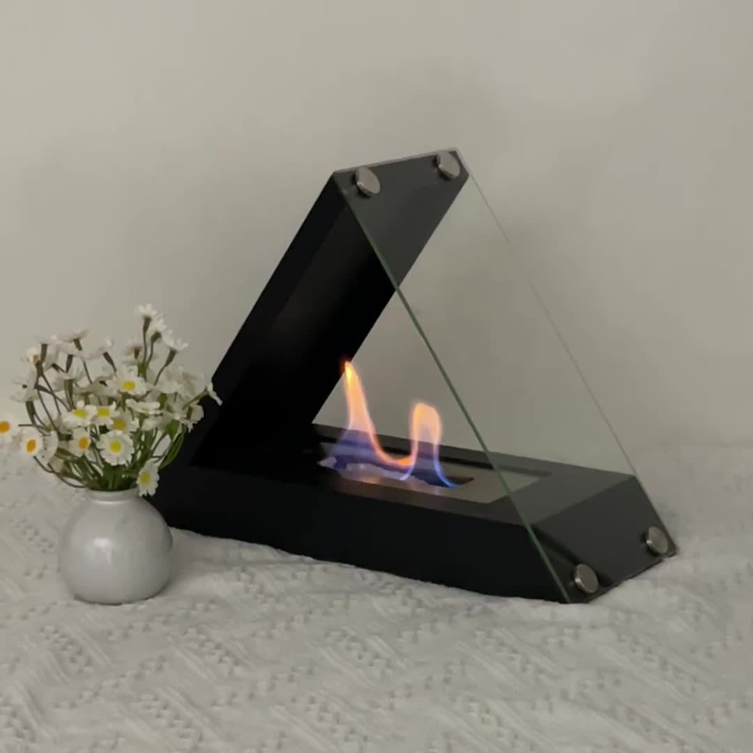 Cheminée de table triangle