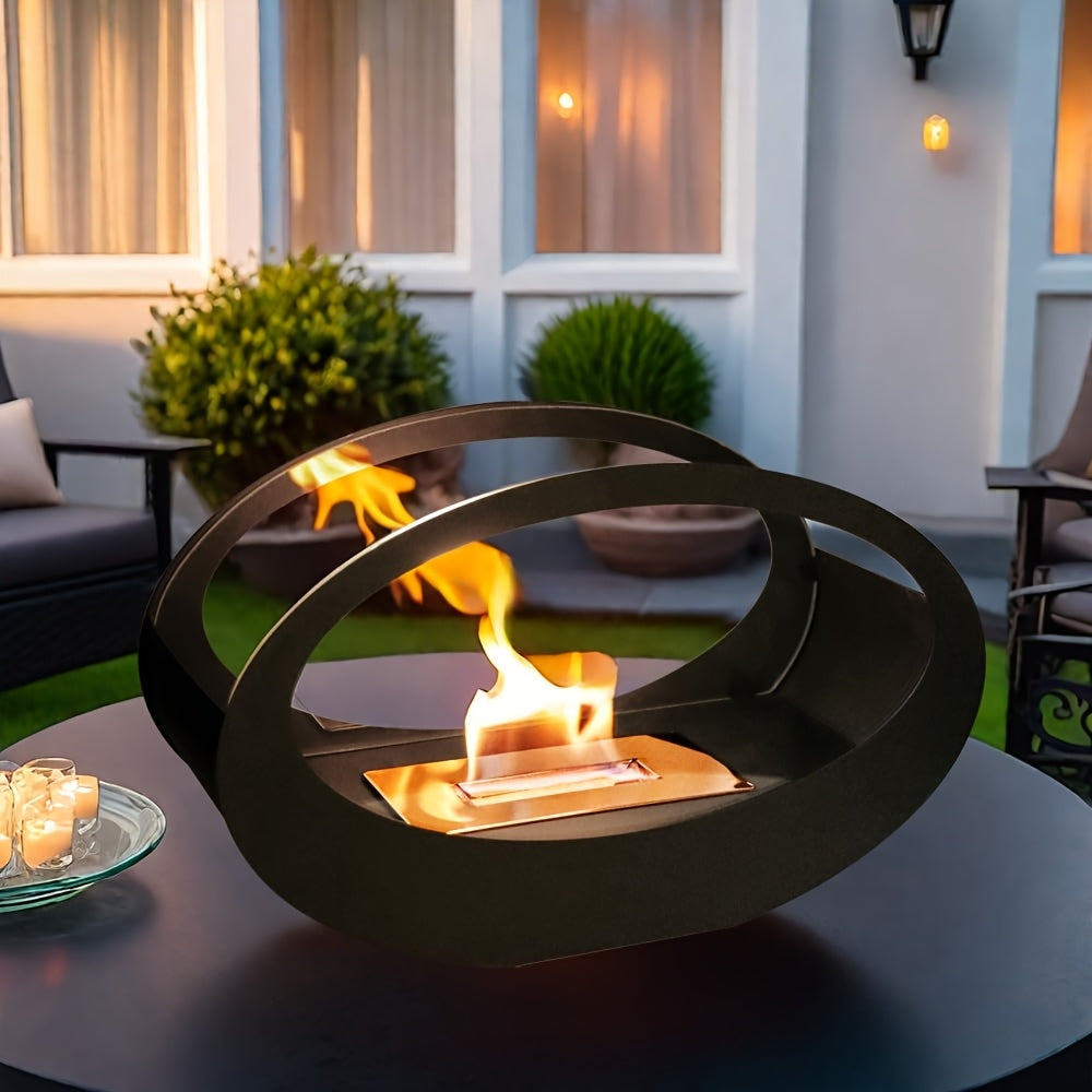cheminée de table ovale
