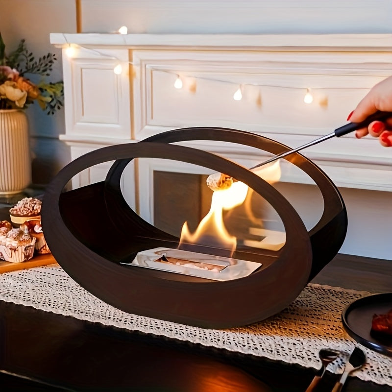 cheminée de table ovale